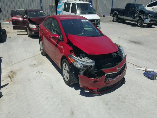 KNAFX4A68F5322796 - 2015 KIA FORTE LX RED photo 1