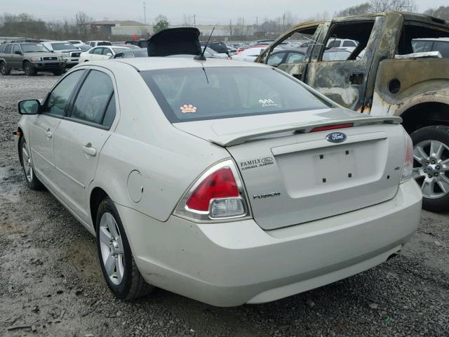 3FAHP07Z58R173422 - 2008 FORD FUSION SE CREAM photo 3