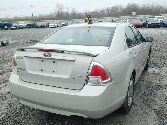 3FAHP07Z58R173422 - 2008 FORD FUSION SE CREAM photo 4