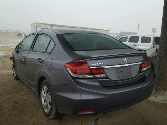 2HGFB2F54FH538662 - 2015 HONDA CIVIC LX CHARCOAL photo 3