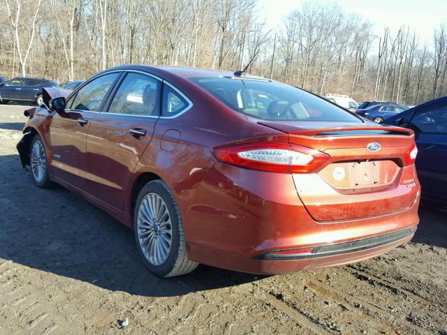 3FA6P0RU5ER348871 - 2014 FORD FUSION TIT BURGUNDY photo 3