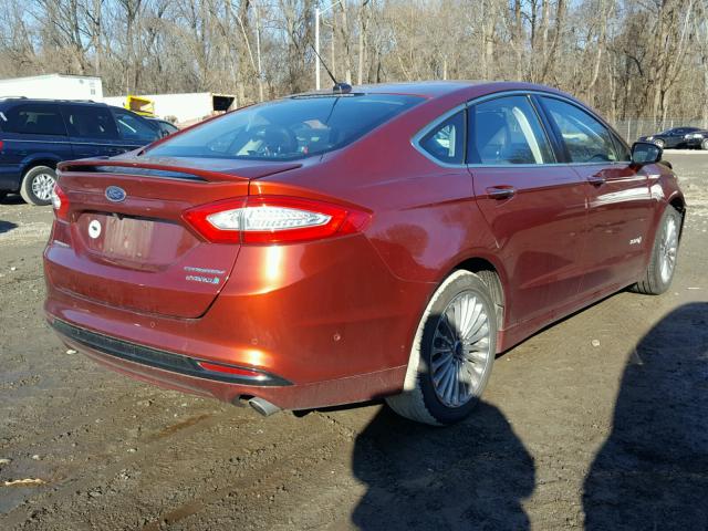 3FA6P0RU5ER348871 - 2014 FORD FUSION TIT BURGUNDY photo 4