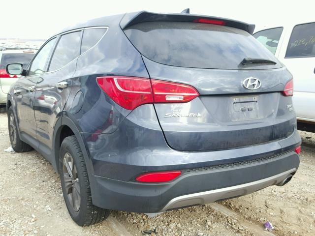 5XYZTDLB1DG061828 - 2013 HYUNDAI SANTA FE S BLUE photo 3