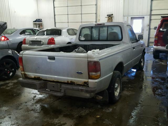 1FTCR10A9VPB50737 - 1997 FORD RANGER SILVER photo 4