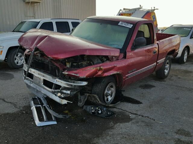 1B7HC16X0WS658340 - 1998 DODGE RAM 1500 RED photo 2