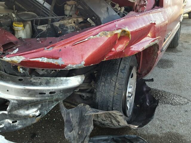 1B7HC16X0WS658340 - 1998 DODGE RAM 1500 RED photo 9