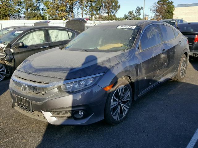 2HGFC1F32HH655424 - 2017 HONDA CIVIC EX GRAY photo 2