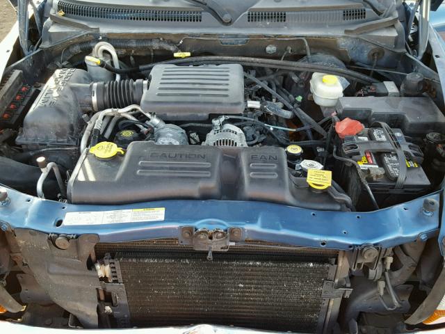 1D7HL48N83S247668 - 2003 DODGE DAKOTA QUA BLUE photo 7