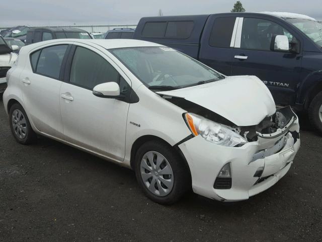 JTDKDTB36C1500796 - 2012 TOYOTA PRIUS C WHITE photo 1