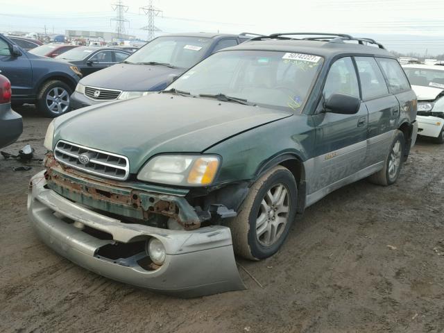 4S3BH665126615499 - 2002 SUBARU LEGACY OUT GREEN photo 2