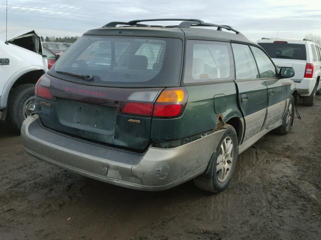 4S3BH665126615499 - 2002 SUBARU LEGACY OUT GREEN photo 4