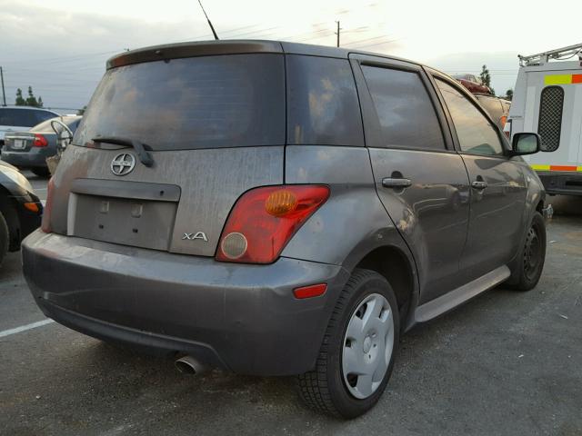 JTKKT624340044219 - 2004 TOYOTA SCION XA CHARCOAL photo 4