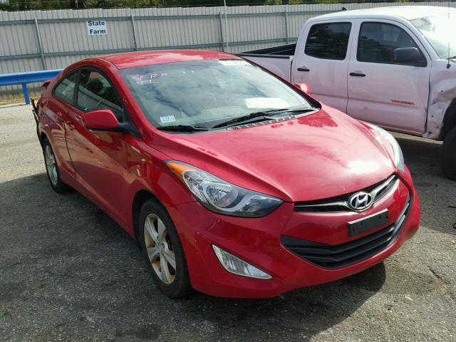 KMHDH6AE8DU005898 - 2013 HYUNDAI ELANTRA CO RED photo 1