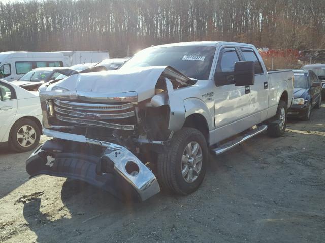 1FTFW1EF2DFD46047 - 2013 FORD F150 SUPER SILVER photo 2