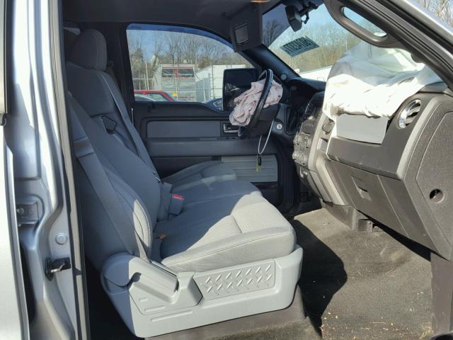 1FTFW1EF2DFD46047 - 2013 FORD F150 SUPER SILVER photo 5