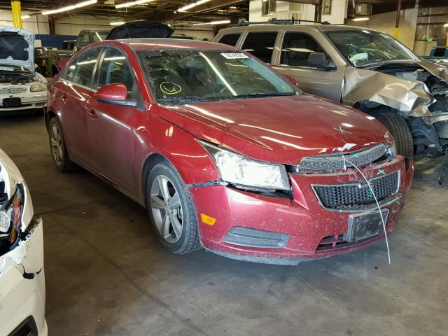 1G1PE5SB5D7139655 - 2013 CHEVROLET CRUZE LT RED photo 1