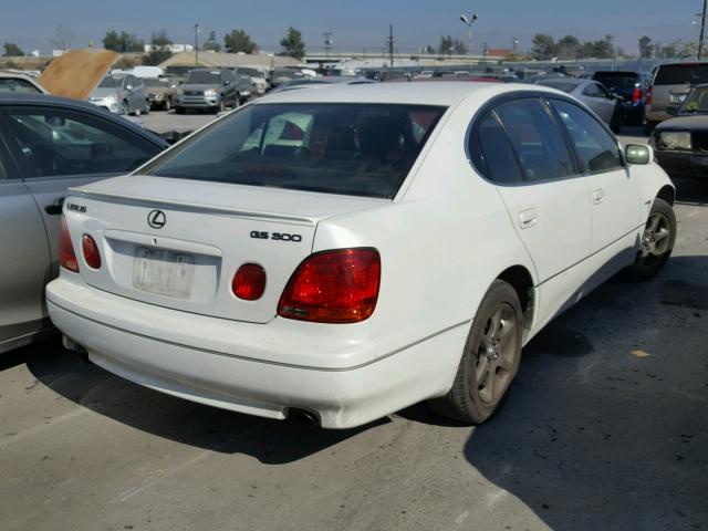 JT8BD69S230188706 - 2003 LEXUS GS 300 WHITE photo 4