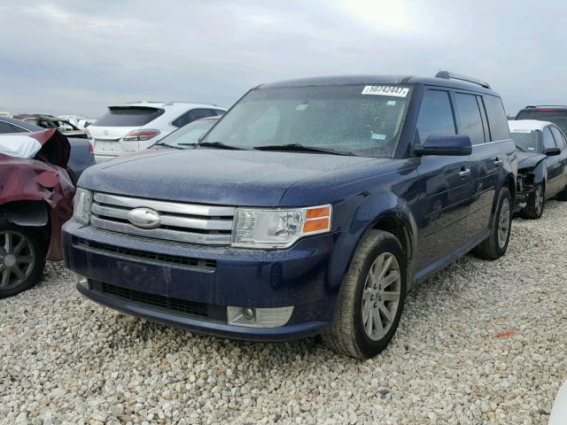 2FMGK5CC5BBD36249 - 2011 FORD FLEX SEL BLUE photo 2