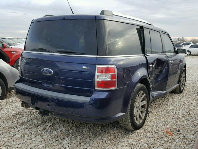 2FMGK5CC5BBD36249 - 2011 FORD FLEX SEL BLUE photo 4