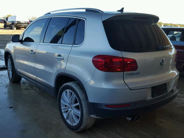 WVGAV3AXXEW509645 - 2014 VOLKSWAGEN TIGUAN S SILVER photo 3