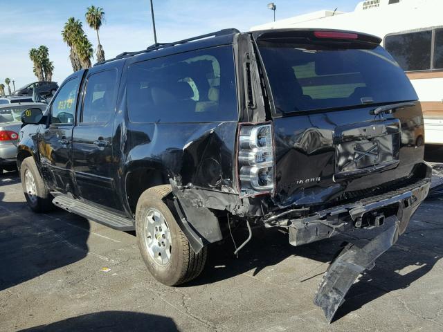 1GNSCJE04ER201313 - 2014 CHEVROLET SUBURBAN C BLACK photo 3