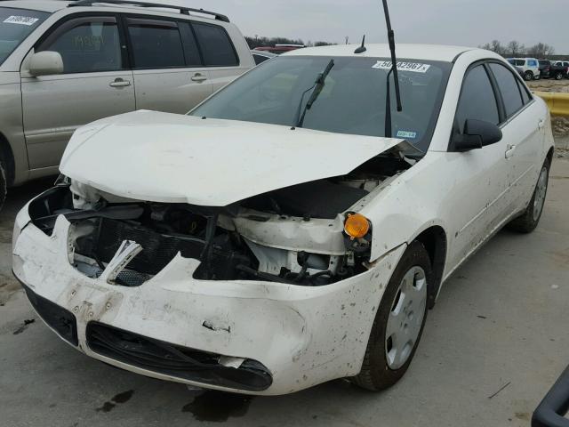 1G2ZF57B484287698 - 2008 PONTIAC G6 VALUE L WHITE photo 2