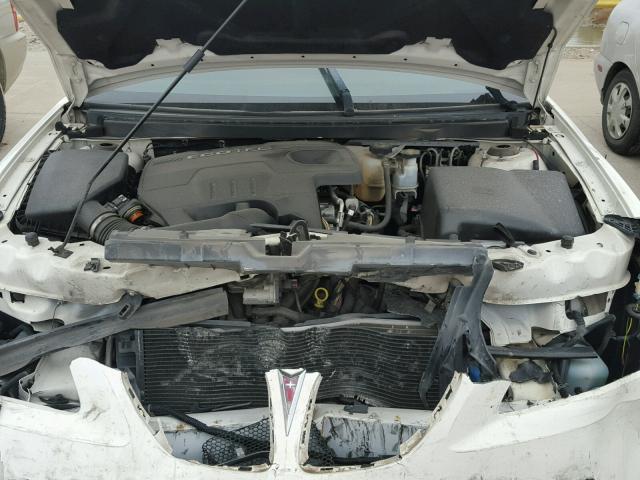 1G2ZF57B484287698 - 2008 PONTIAC G6 VALUE L WHITE photo 7