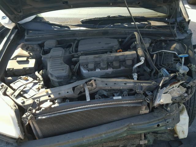 2HGES26781H512717 - 2001 HONDA CIVIC EX GREEN photo 7