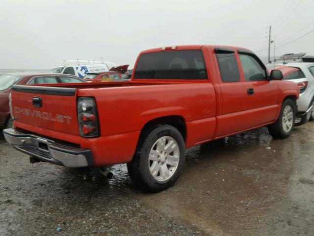 1GCEC19VX7Z197413 - 2007 CHEVROLET SILVERADO RED photo 4