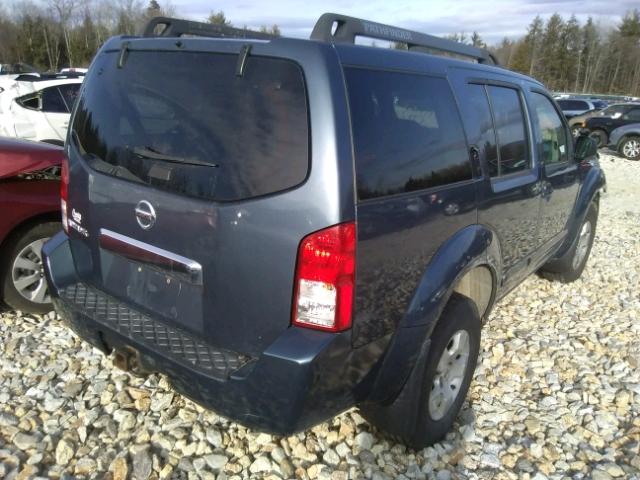 5N1AR18W25C739039 - 2005 NISSAN PATHFINDER CHARCOAL photo 4