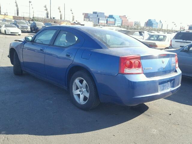 2B3KA43D09H512928 - 2009 DODGE CHARGER BLUE photo 3