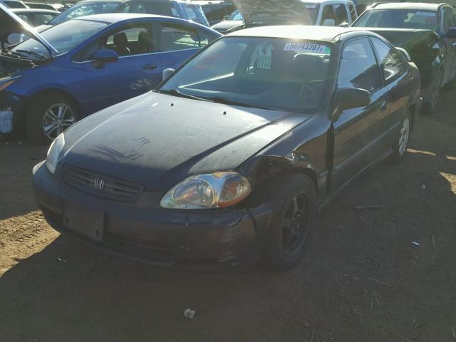 1HGEJ7223WL048899 - 1998 HONDA CIVIC HX BLACK photo 2