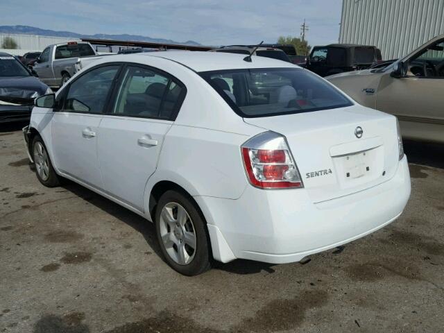 3N1AB61E48L691885 - 2008 NISSAN SENTRA 2.0 WHITE photo 3