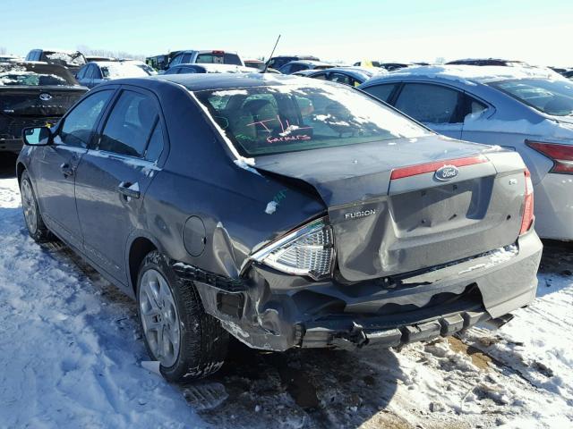 3FAHP0HA4BR333743 - 2011 FORD FUSION SE GRAY photo 3