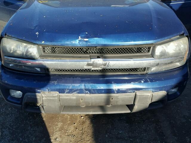 1GNET16S856164295 - 2005 CHEVROLET TRAILBLAZE BLUE photo 9