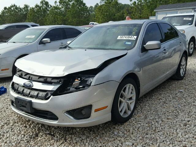 3FAHP0JA0AR372418 - 2010 FORD FUSION SEL SILVER photo 2