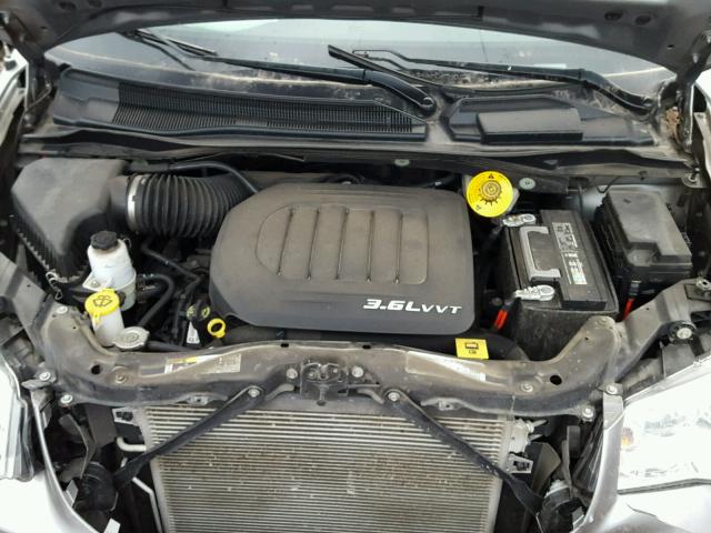 2C4RDGCG3ER190578 - 2014 DODGE GRAND CARA GRAY photo 7