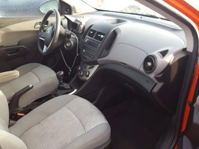 1G1JB5SH6C4100236 - 2012 CHEVROLET SONIC LS RED photo 5