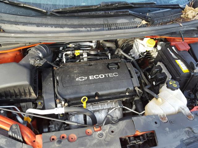 1G1JB5SH6C4100236 - 2012 CHEVROLET SONIC LS RED photo 7