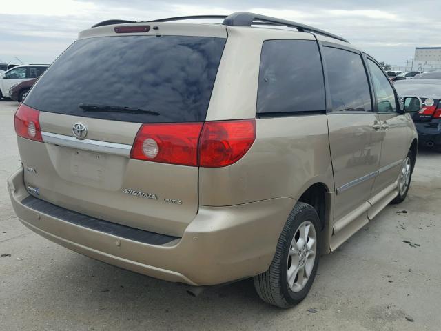 5TDZA22C46S522451 - 2006 TOYOTA SIENNA XLE GOLD photo 4