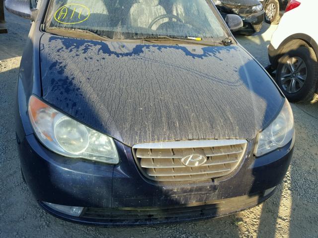 KMHDU46D28U577877 - 2008 HYUNDAI ELANTRA GL BLUE photo 9