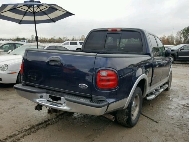 1FTRW07L93KD95407 - 2003 FORD F150 SUPER BLUE photo 4