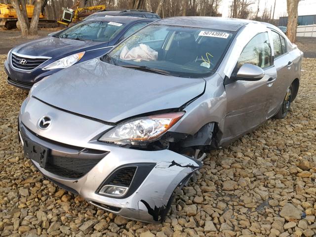 JM1BL1S69A1231871 - 2010 MAZDA 3 S SILVER photo 2