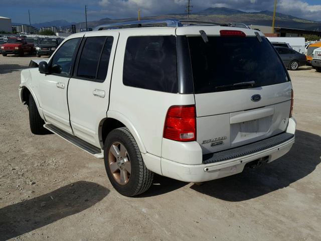 1FMZU65W53ZA69709 - 2003 FORD EXPLORER L WHITE photo 3