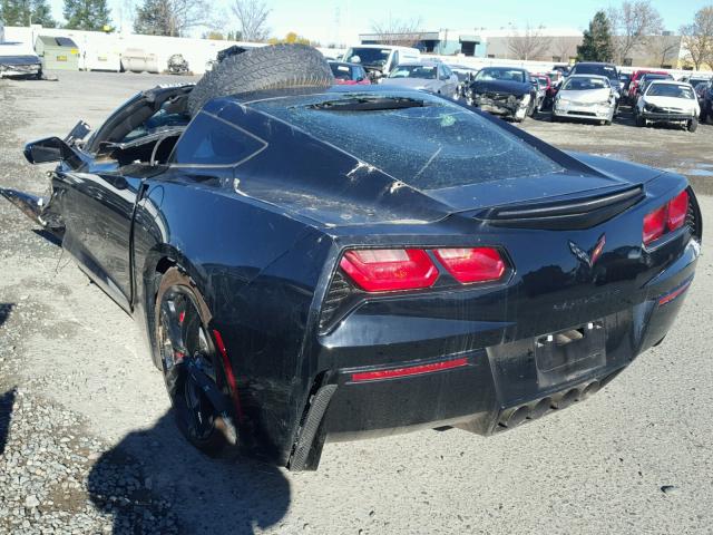 1G1YB2D79H5100850 - 2017 CHEVROLET CORVETTE S BLACK photo 3