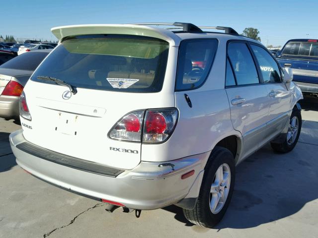 JTJGF10U610098469 - 2001 LEXUS RX 300 WHITE photo 4