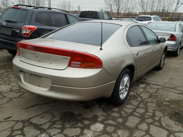 2B3HD46RX3H560193 - 2003 DODGE INTREPID S ბეჟი ფოტო 4