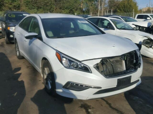 5NPE24AF9FH177510 - 2015 HYUNDAI SONATA SE WHITE photo 1