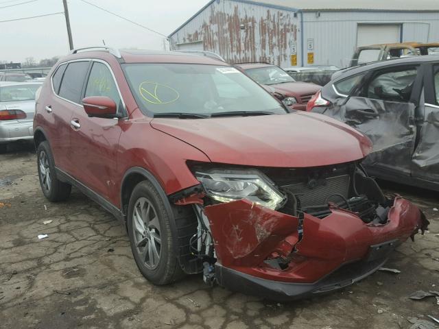 5N1AT2MV9FC904414 - 2015 NISSAN ROGUE S RED photo 1