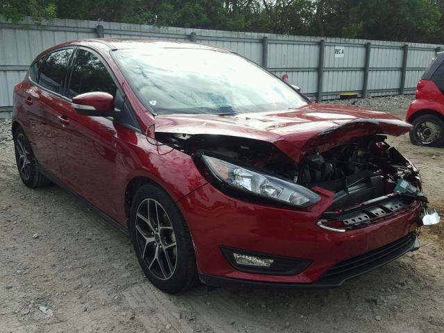 1FADP3M22HL302089 - 2017 FORD FOCUS SEL RED photo 1